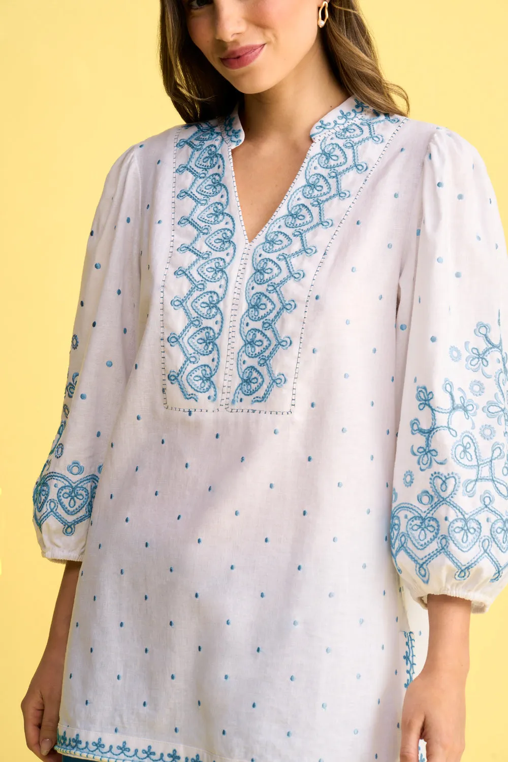 Cord Embroidered Kaftan