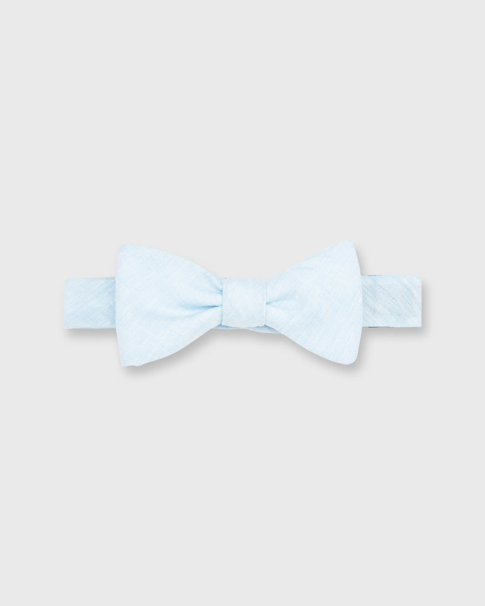 Cotton Woven Bow Tie in Light Blue Melange