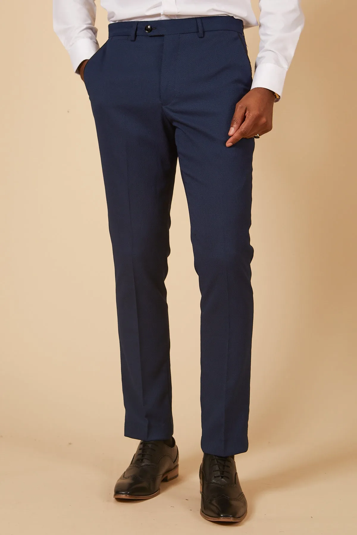 DALTON - Royal Blue Diamond Trousers