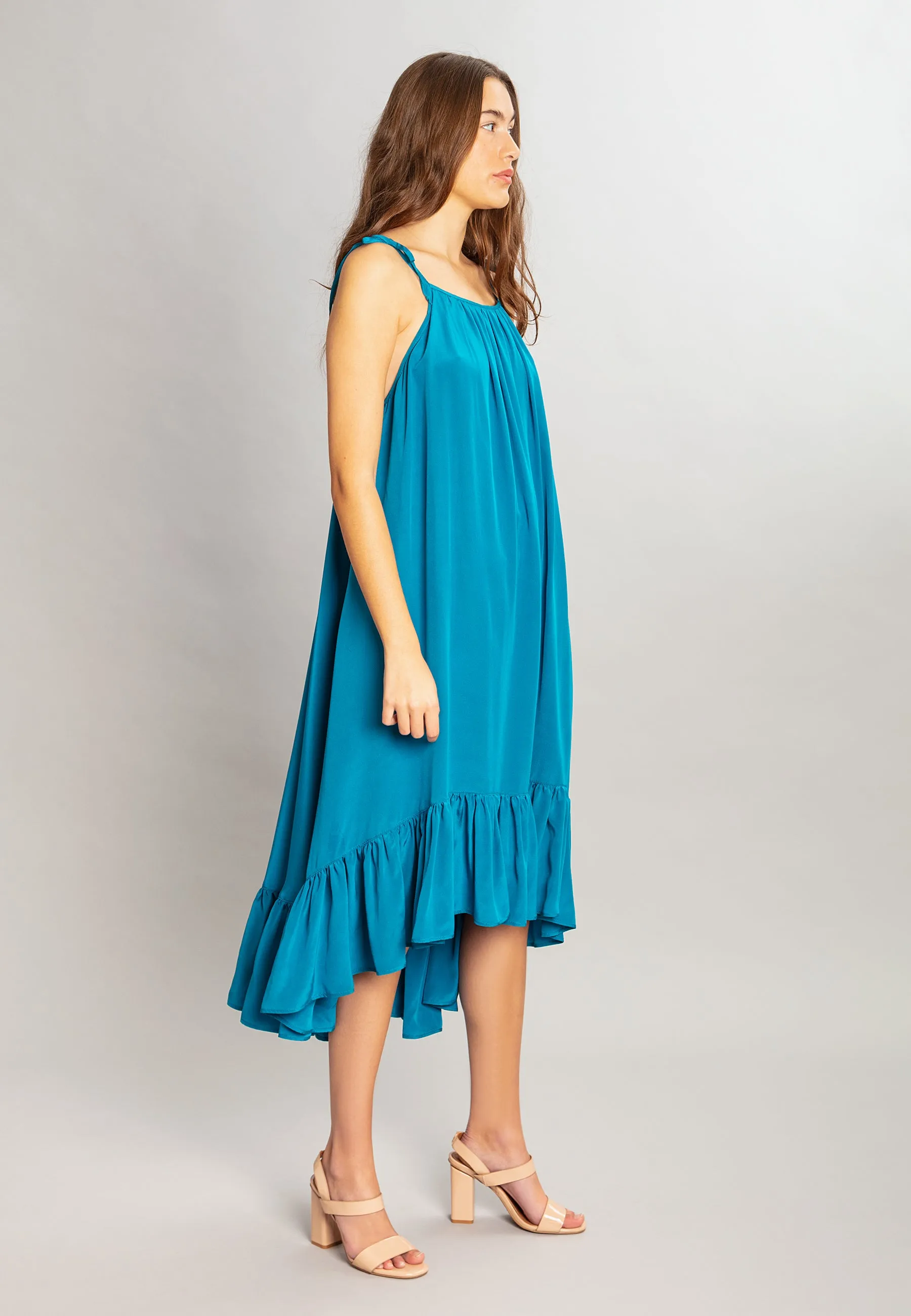 Ella Dress Teal Blue