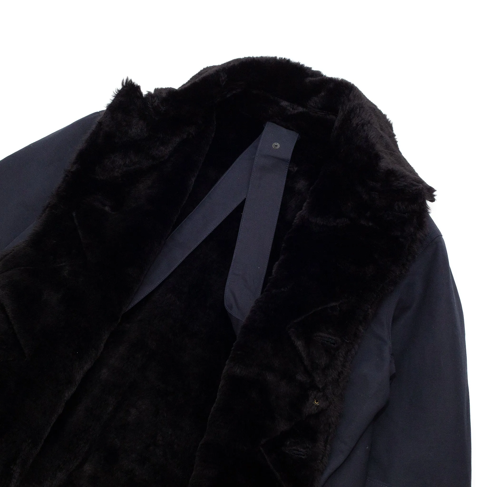 Engineered Garments Storm Coat Navy Cotton Double Cloth