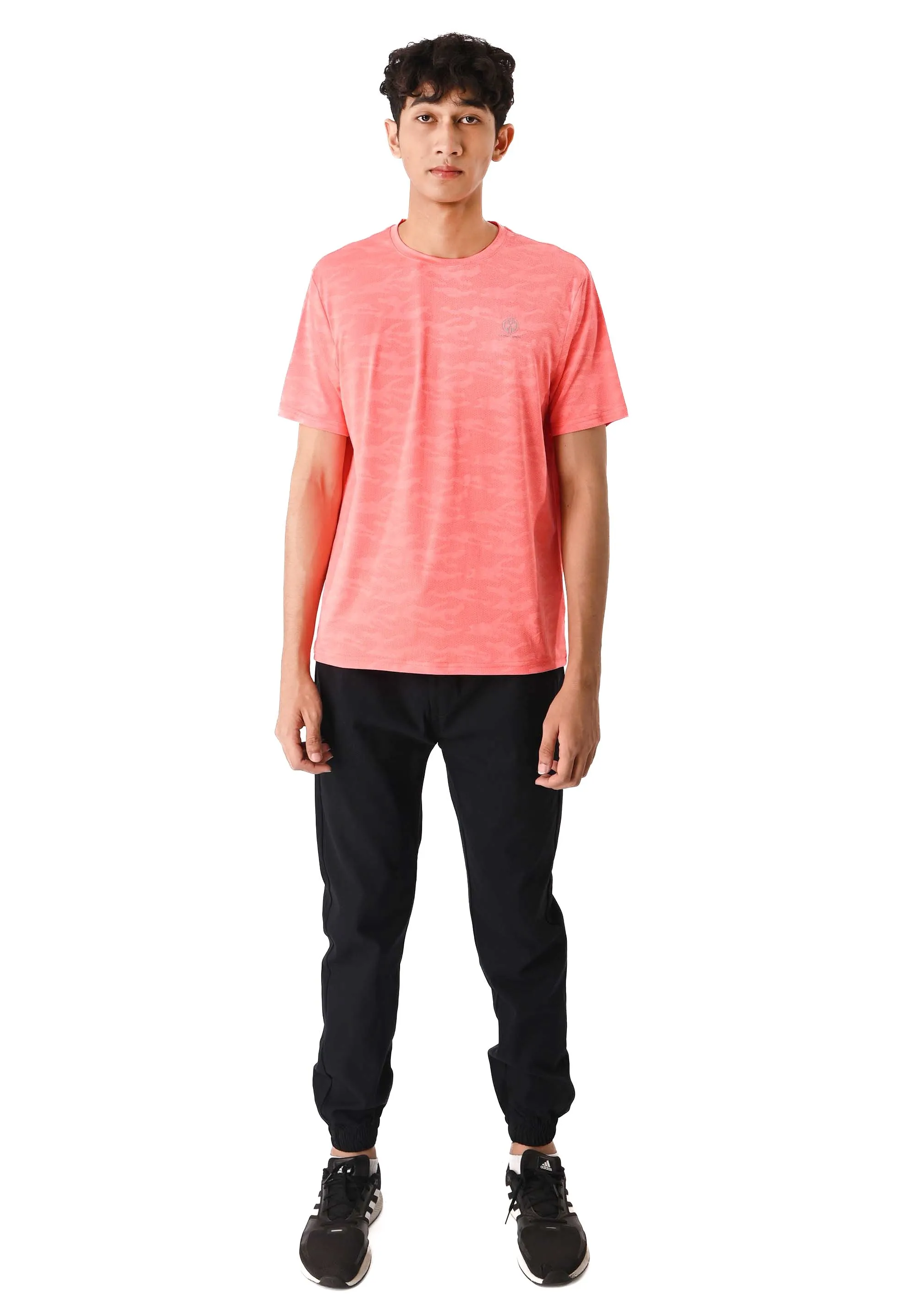 EXHAUST SHORT SLEEVE ROUND NECK T-SHIRT [FREE CUT] 1593