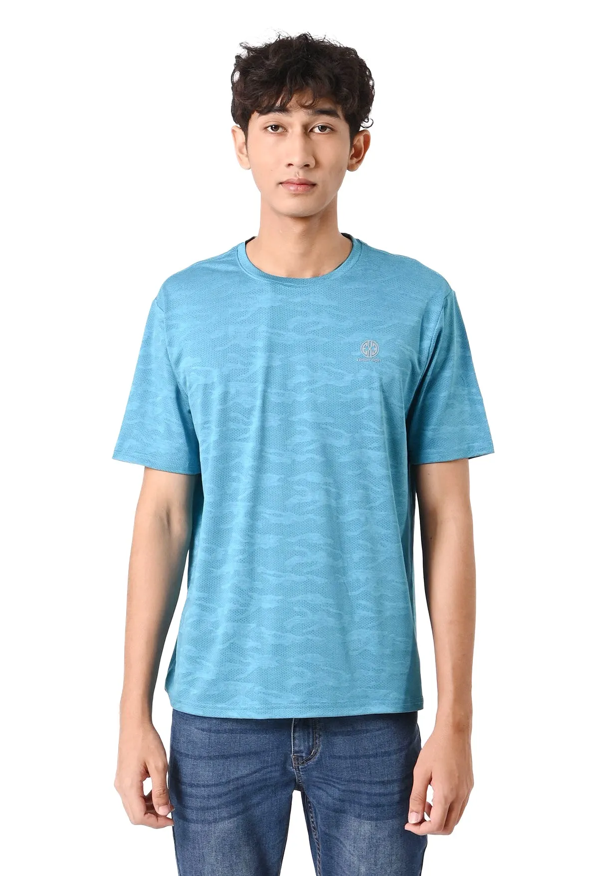 EXHAUST SHORT SLEEVE ROUND NECK T-SHIRT [FREE CUT] 1593