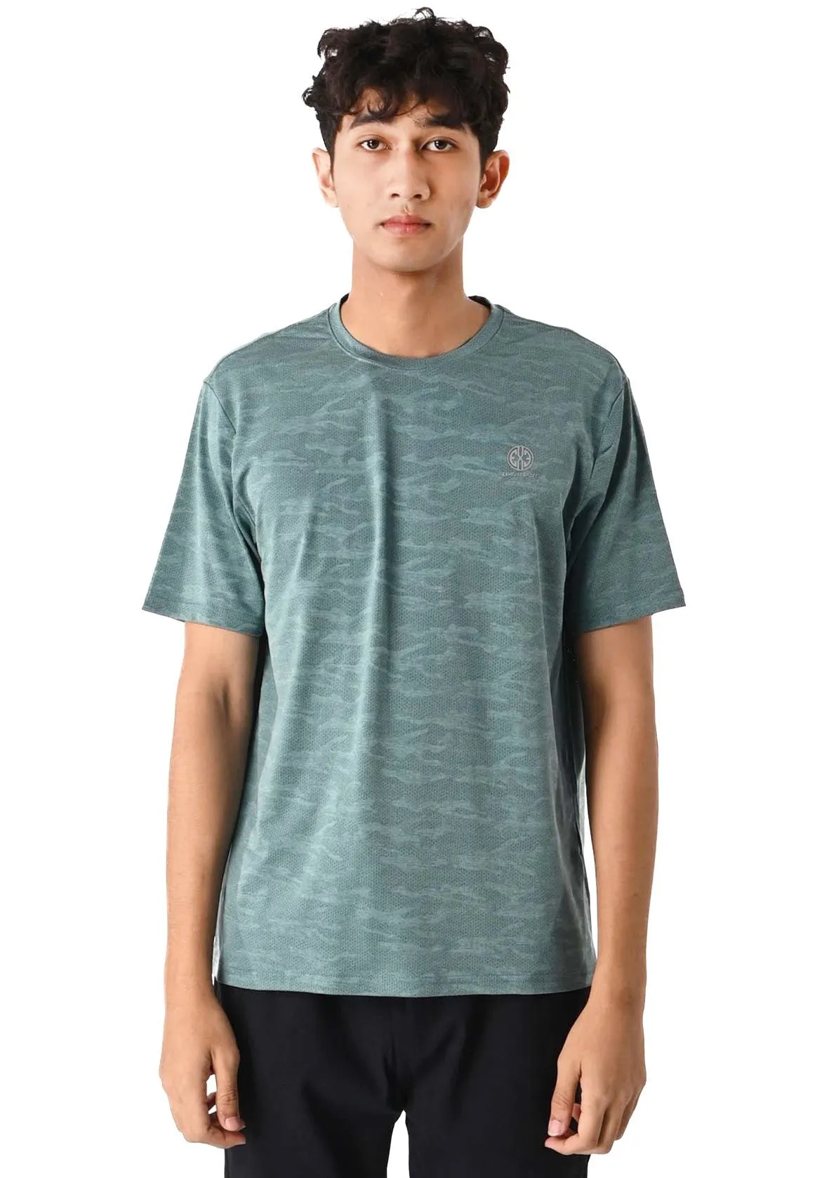 EXHAUST SHORT SLEEVE ROUND NECK T-SHIRT [FREE CUT] 1593