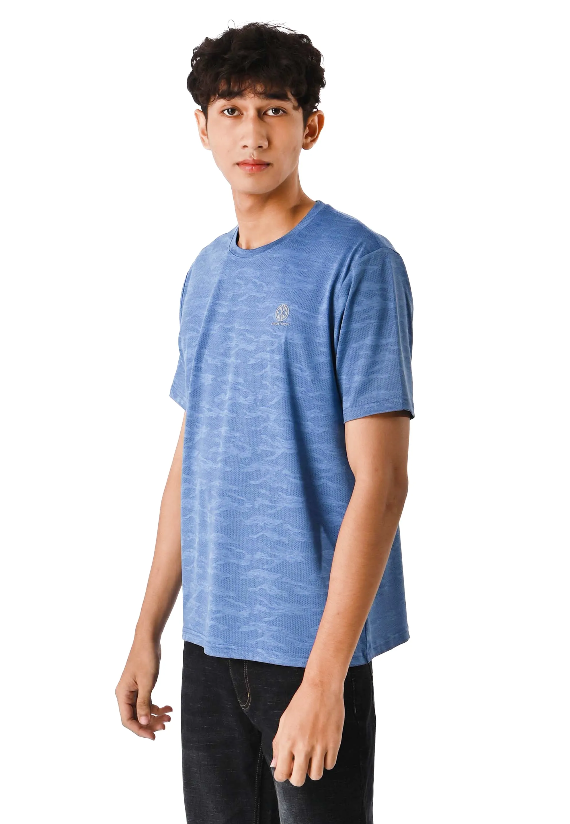 EXHAUST SHORT SLEEVE ROUND NECK T-SHIRT [FREE CUT] 1593