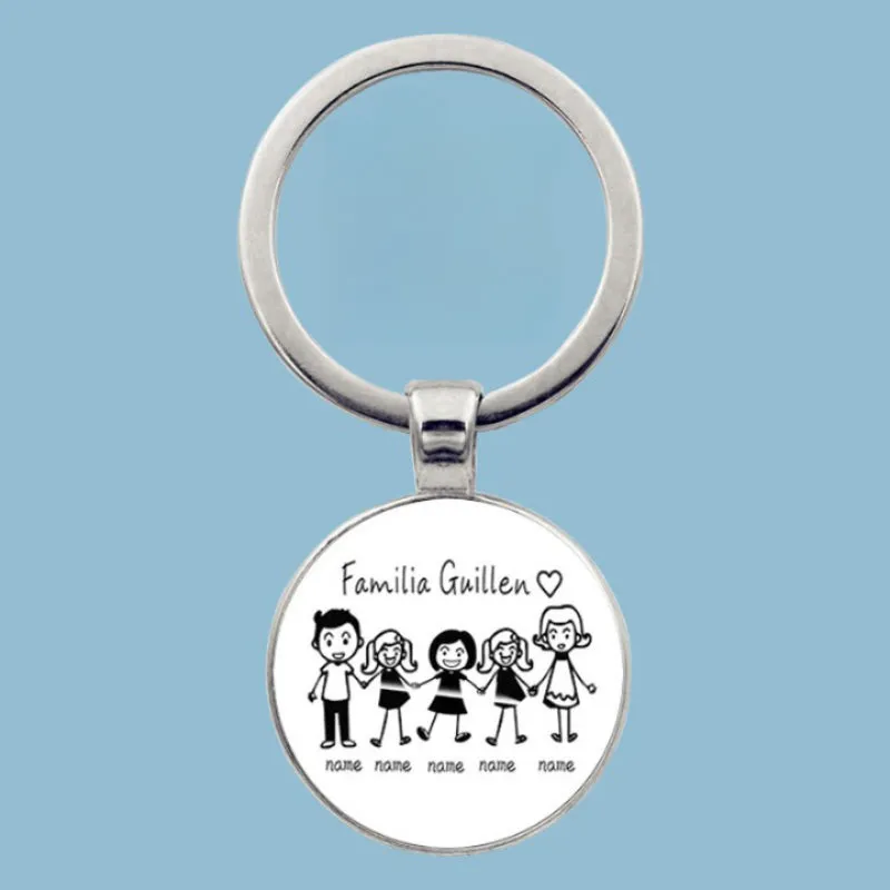 Family Forever Print Keychain