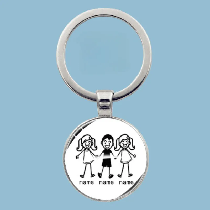 Family Forever Print Keychain