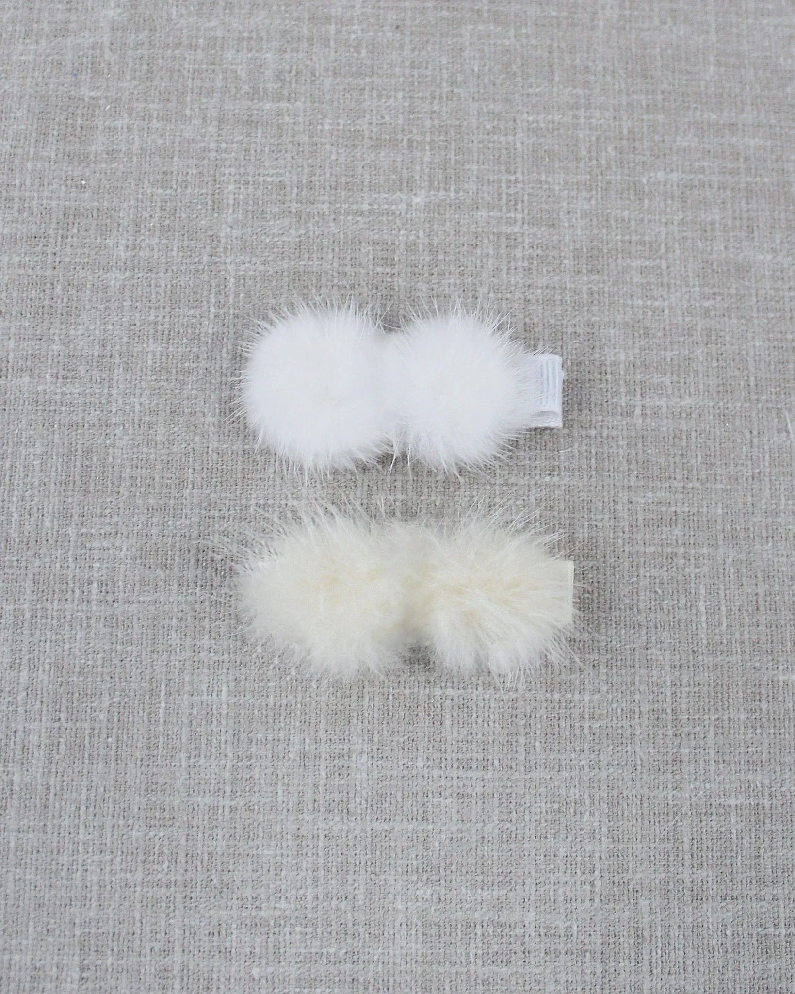 Faux Fur Puff Hair Clip