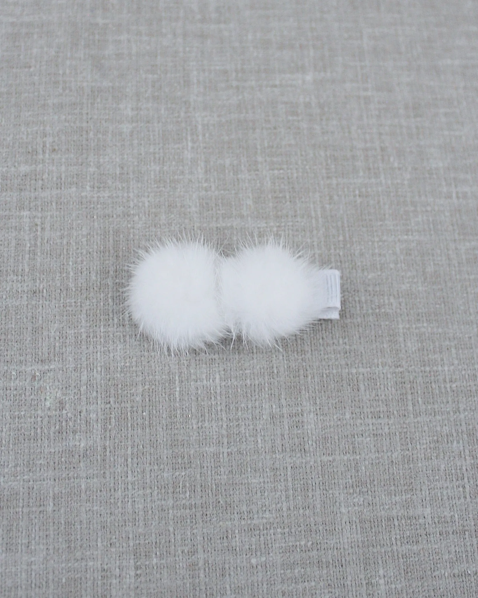 Faux Fur Puff Hair Clip