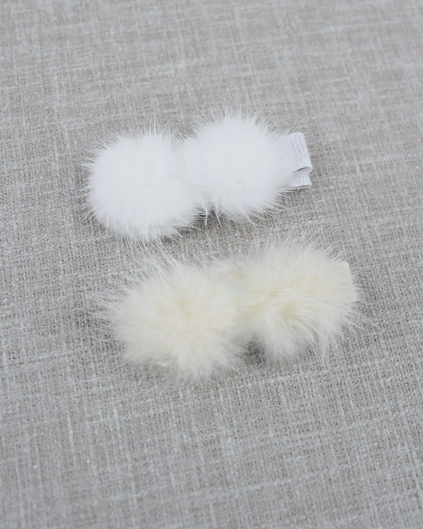 Faux Fur Puff Hair Clip