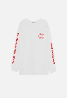 Fire Relief LS Tee / White