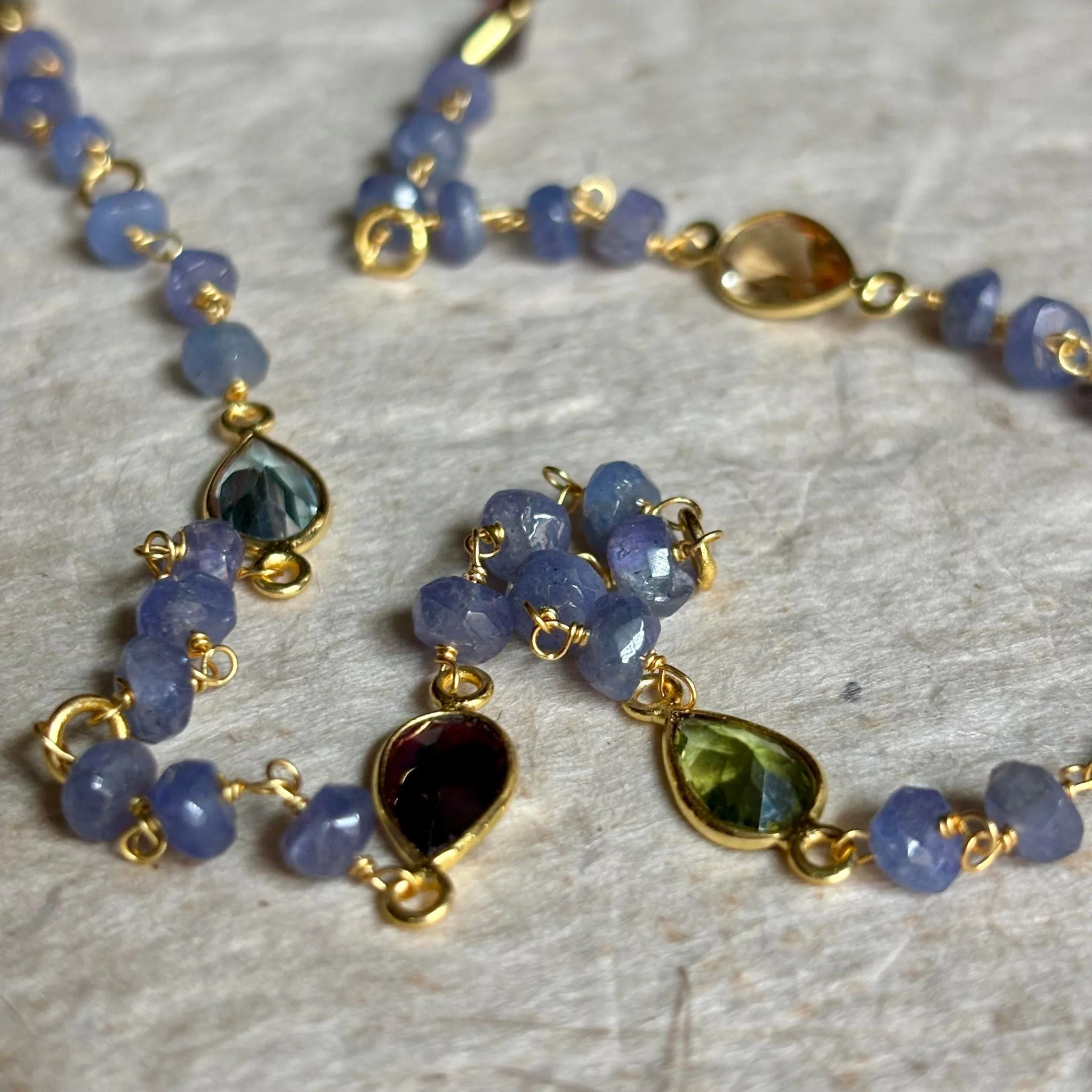 Fleur Gemstone Necklace