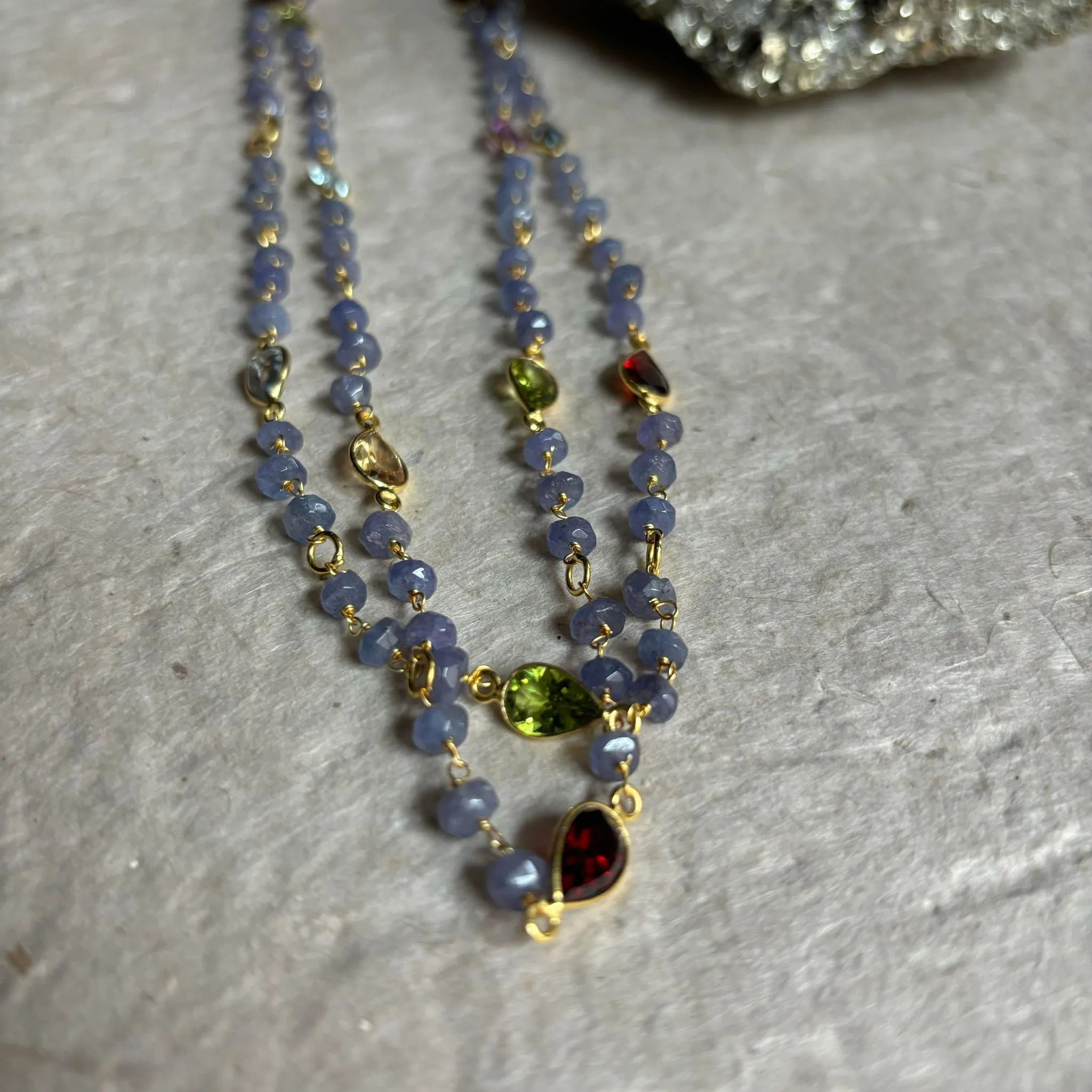 Fleur Gemstone Necklace