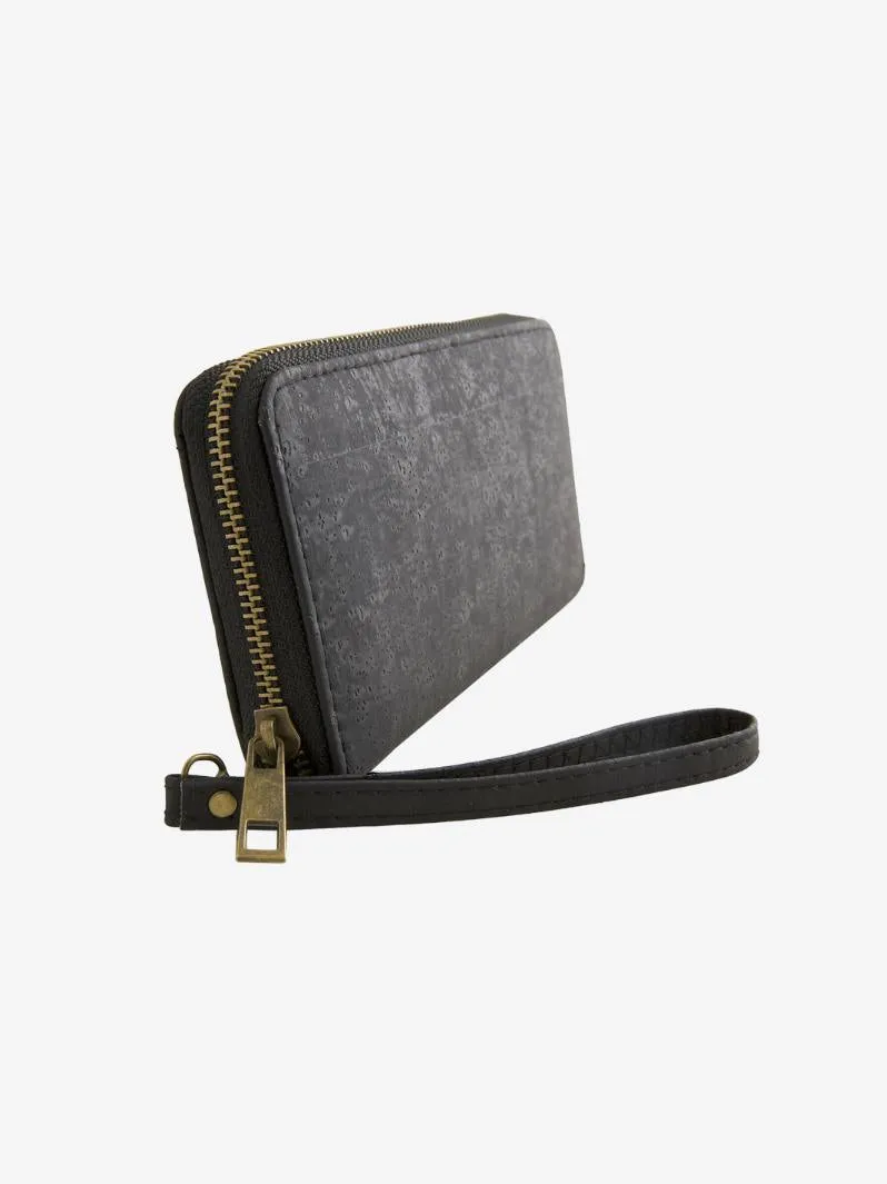 FOReT Cork Zipped Tilia Wristlet - Black