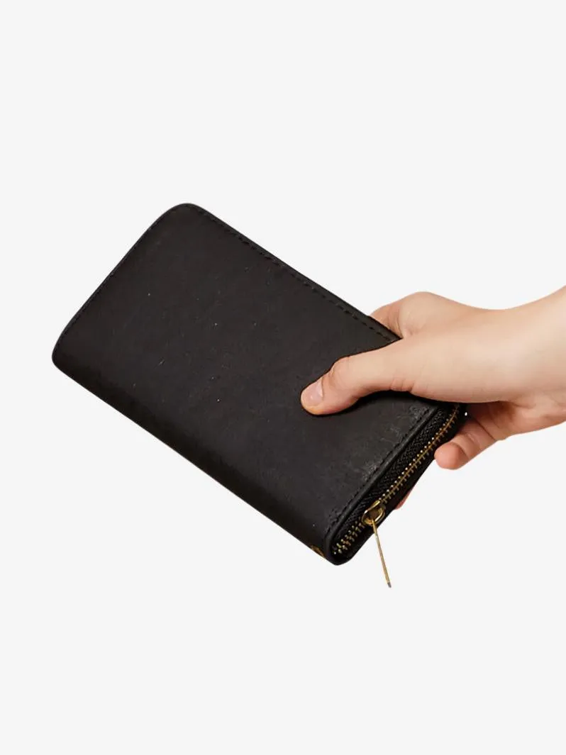 FOReT Cork Zipped Tilia Wristlet - Black