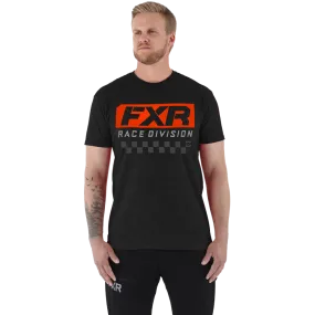 FXR Race Division Tee Char Heather/Lava