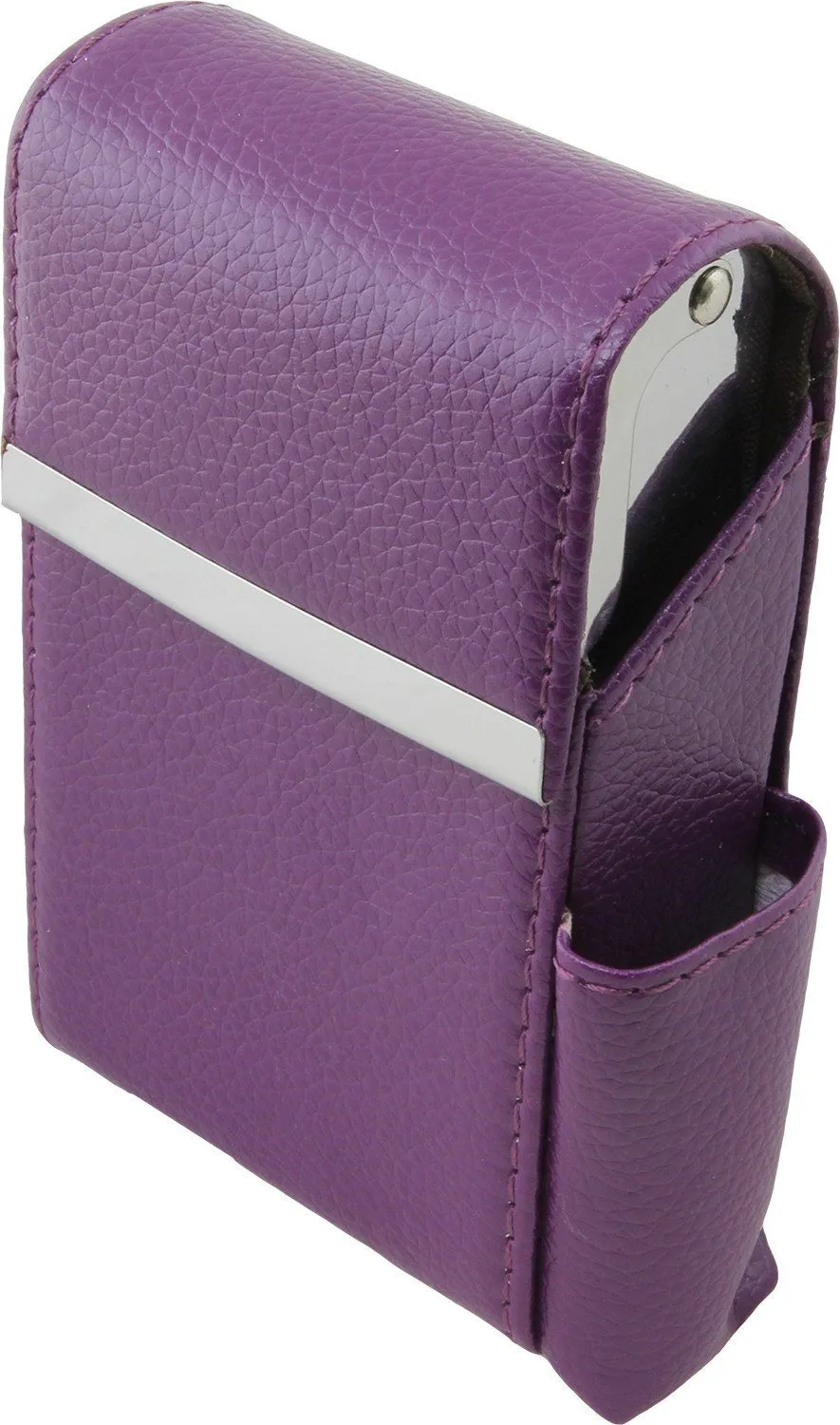 Genuine Leather Pink Fliptop Cigarette Case