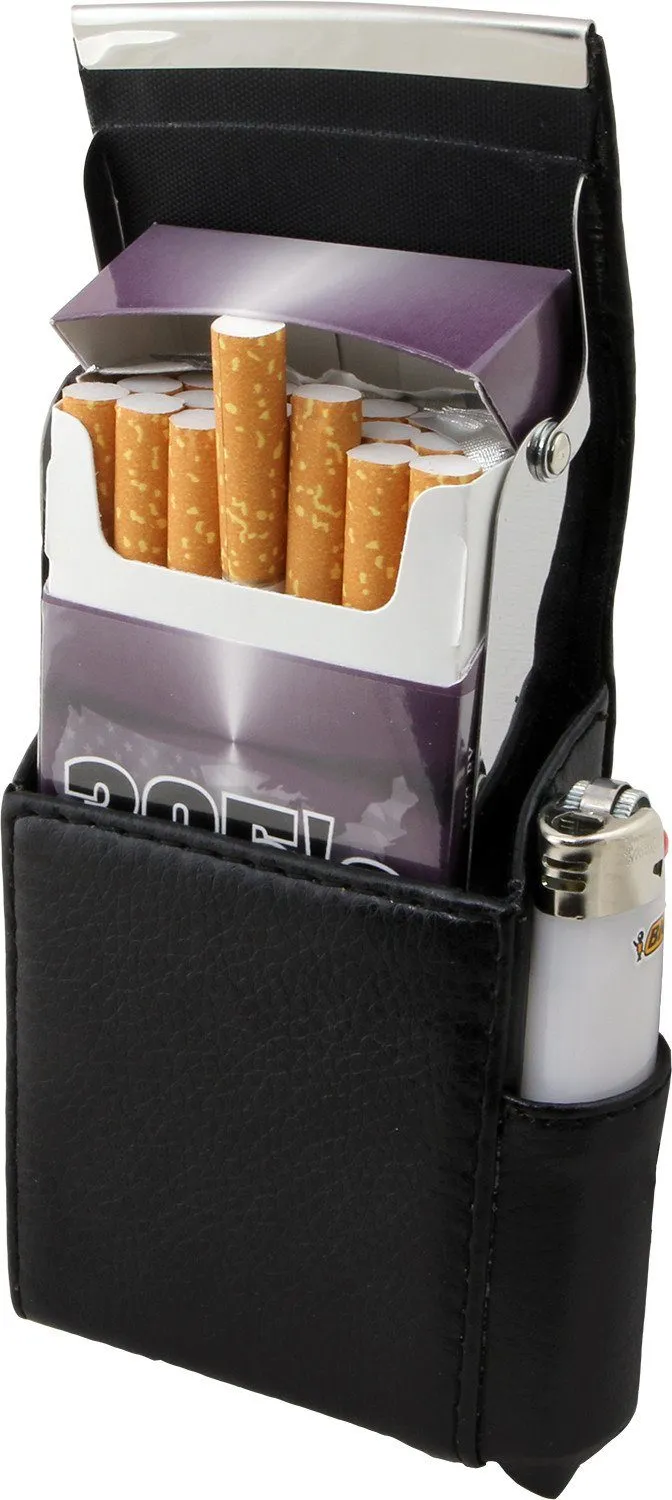 Genuine Leather Pink Fliptop Cigarette Case