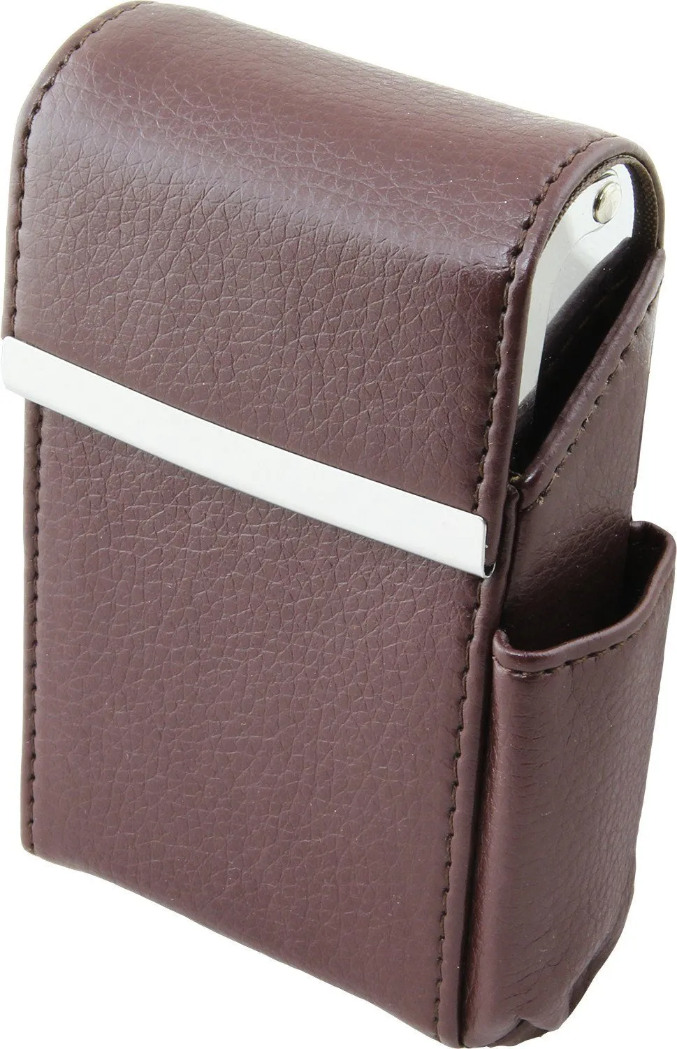 Genuine Leather Pink Fliptop Cigarette Case