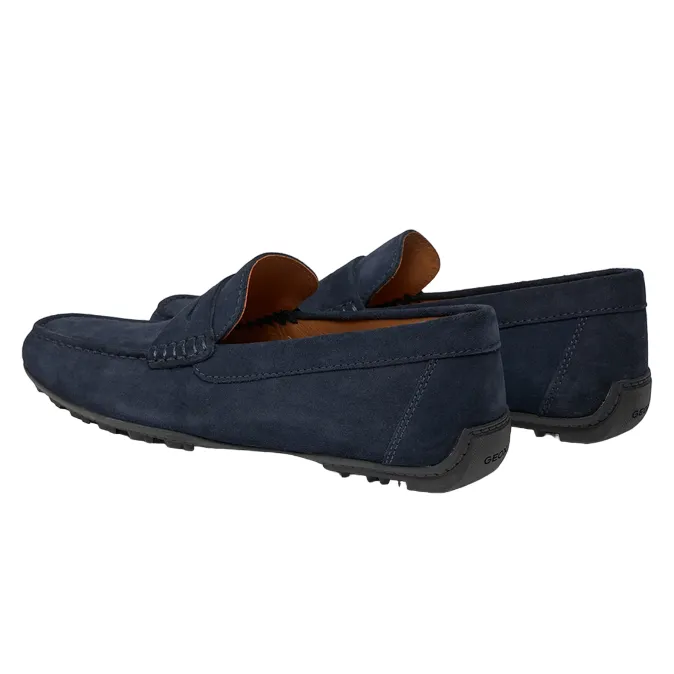 Geox Men's moccasin shoe in suede Kosmopolis   Grip U35CFB00020C4064 blue