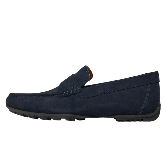 Geox Men's moccasin shoe in suede Kosmopolis   Grip U35CFB00020C4064 blue