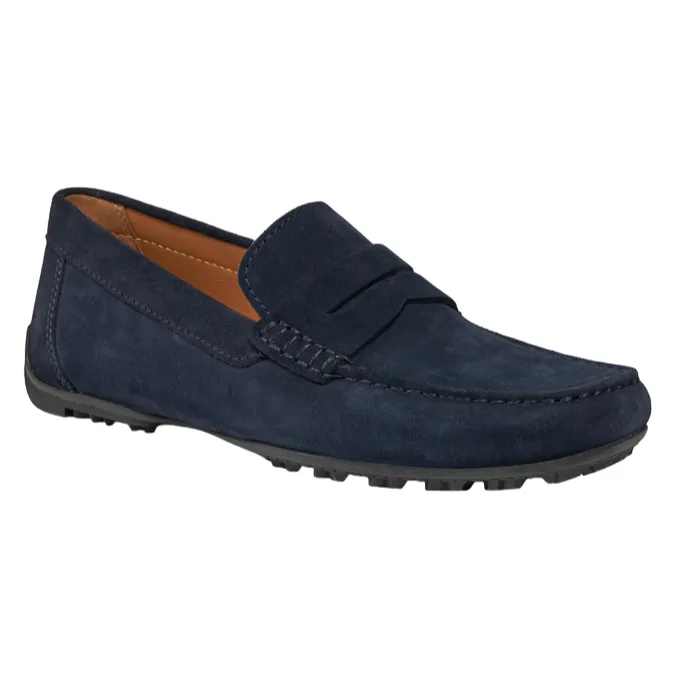 Geox Men's moccasin shoe in suede Kosmopolis   Grip U35CFB00020C4064 blue