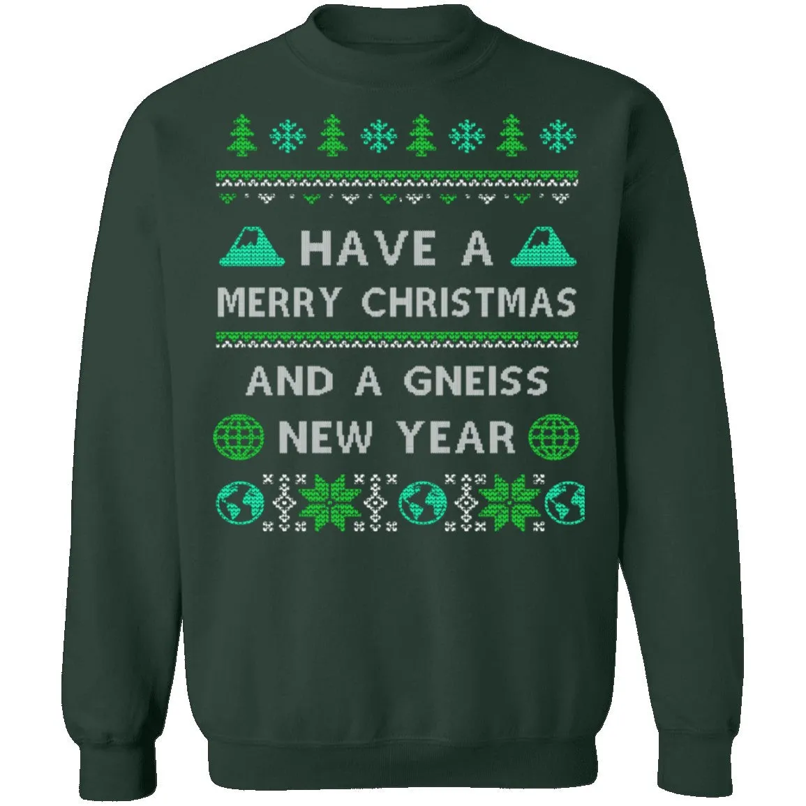 Gneiss New Year Geology Ugly Christmas Sweater