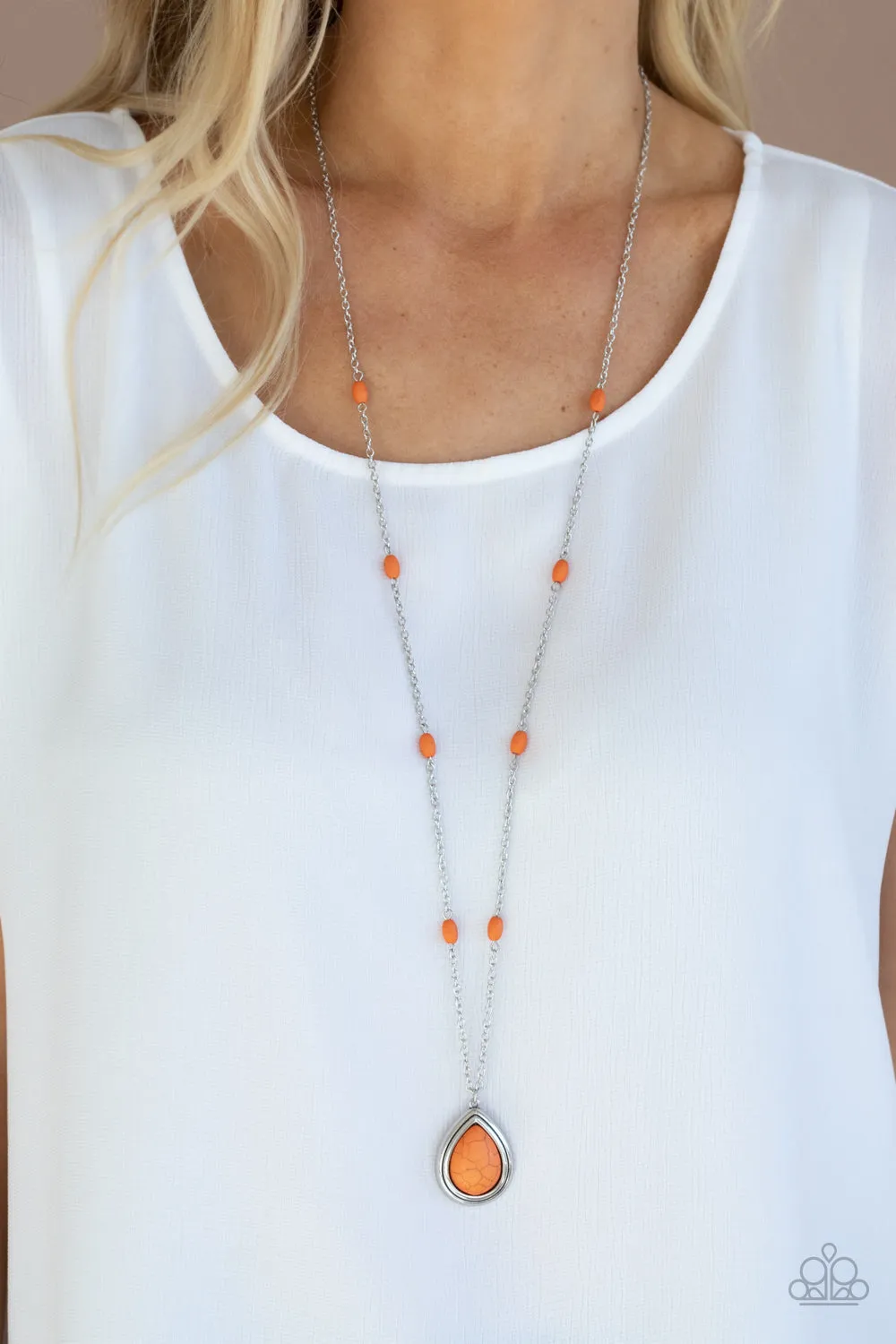 Go Tell It On The MESA - Orange Necklace