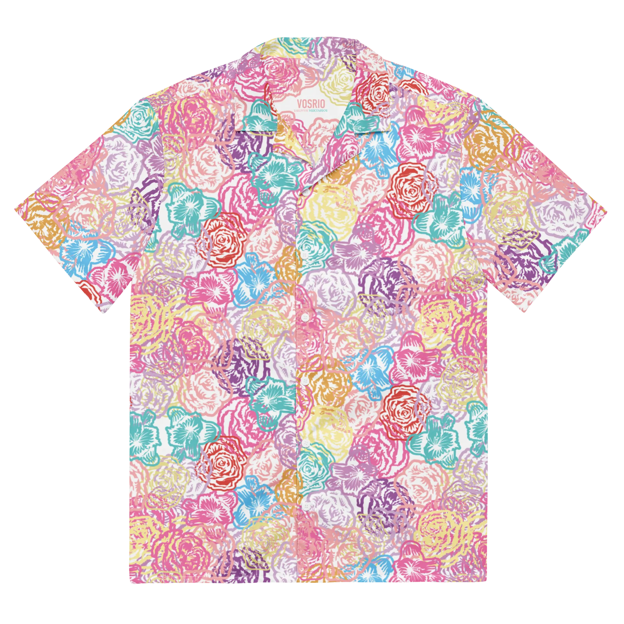 God's Patches Hawaiian Shirt Unisex button shirt