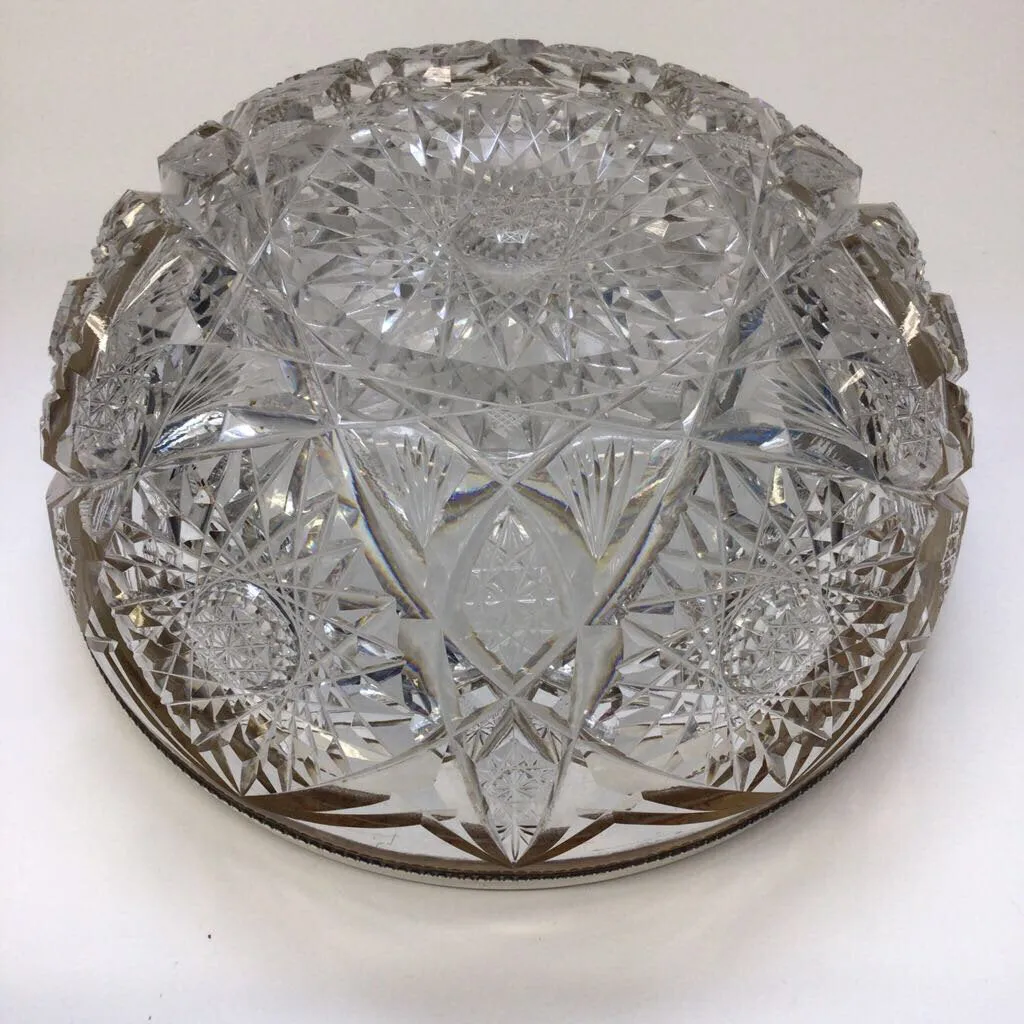 Gorham Sterling-Rimmed Crystal Bowl