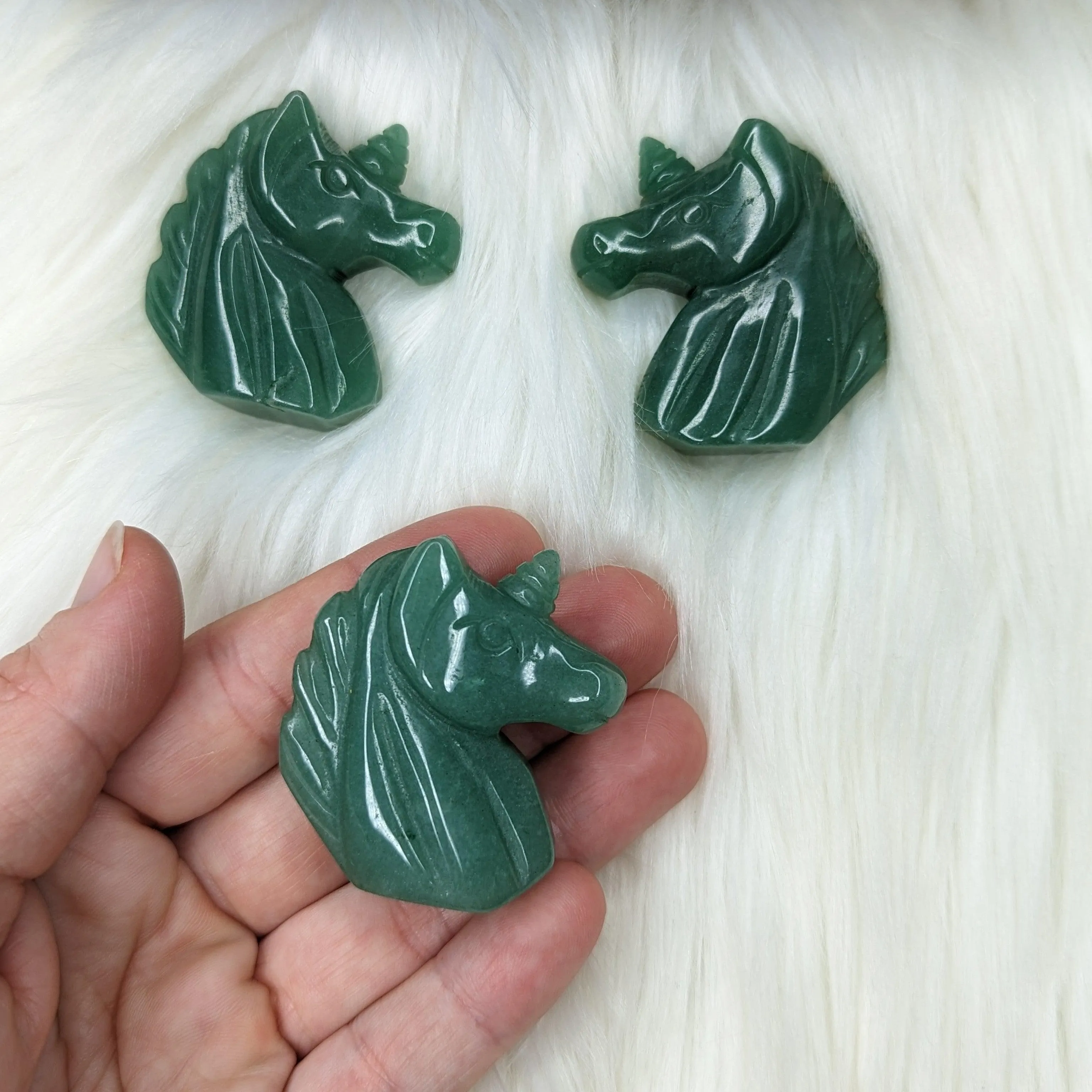 Green Aventurine Unicorn Carving~ Magical Protective Energy