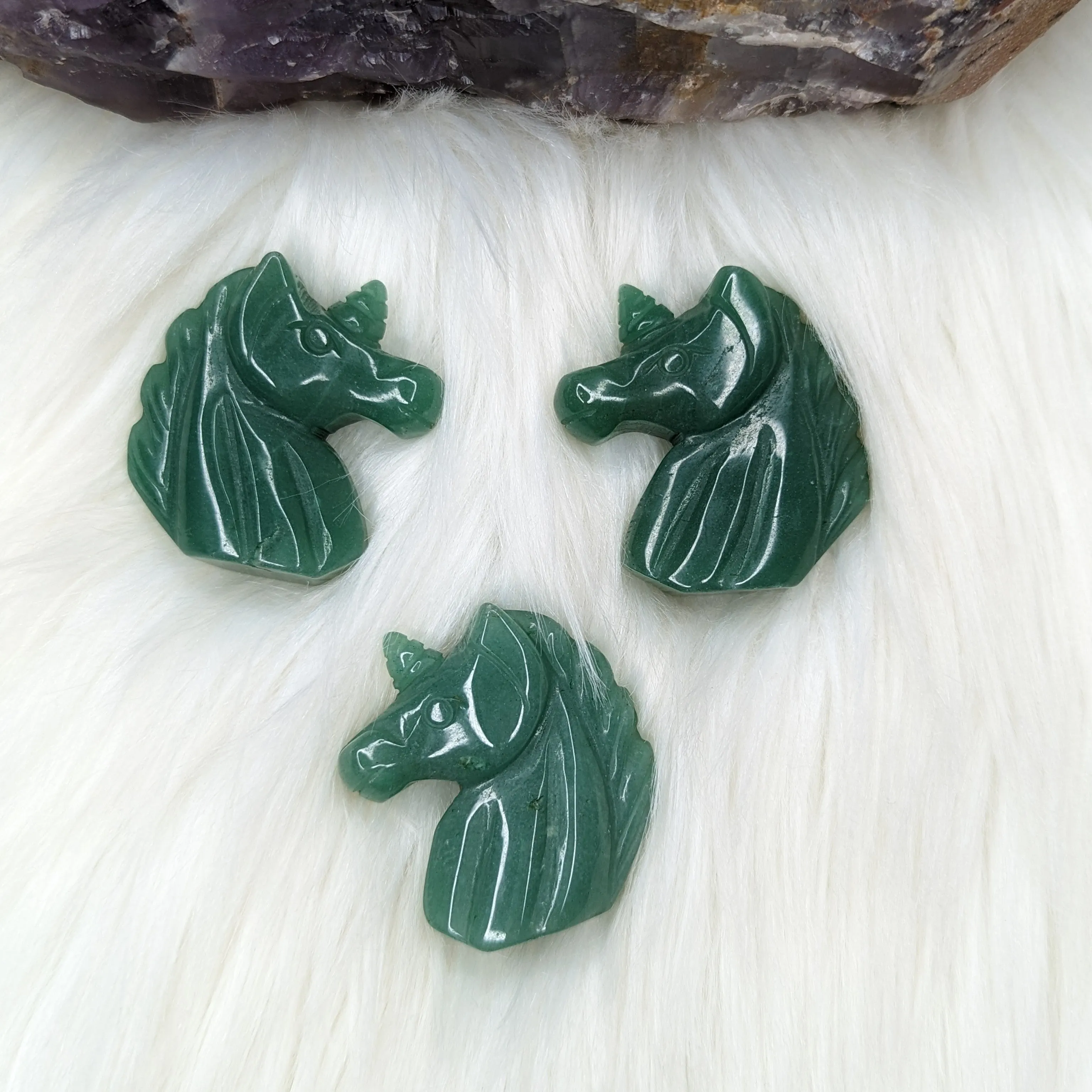 Green Aventurine Unicorn Carving~ Magical Protective Energy