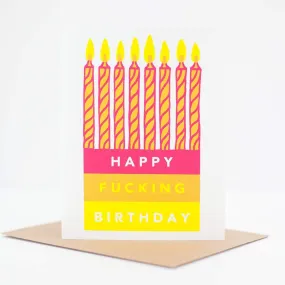 happy fucking birthday card, funny birthday card