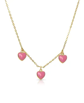 Hearts Dangle Necklace