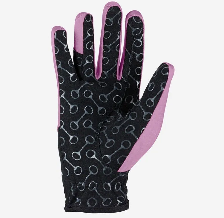 Horze Children's Gloves with Gel Grip (Pink)