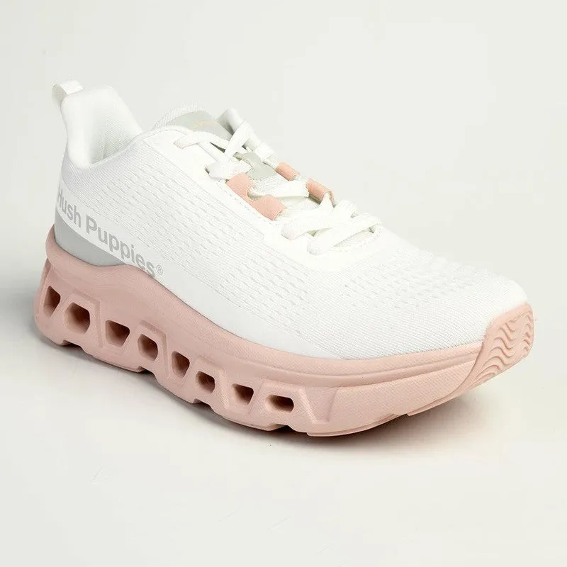 Hush Puppies Maxene Sneaker - White/Pink