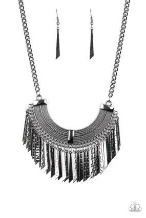 Impressively Incan - Black Paparazzi Necklace