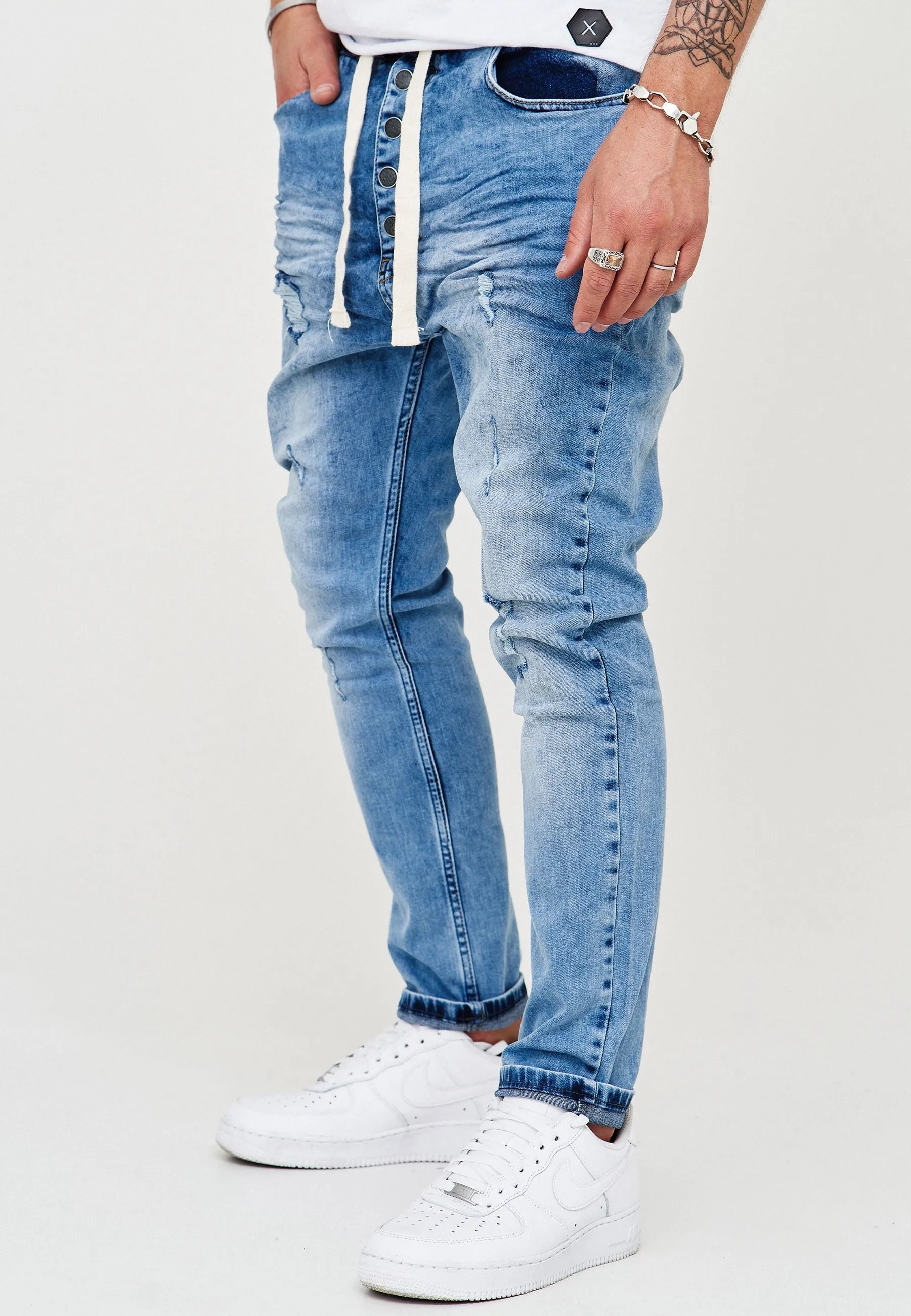 Jogger-Jeans Hellblau 289