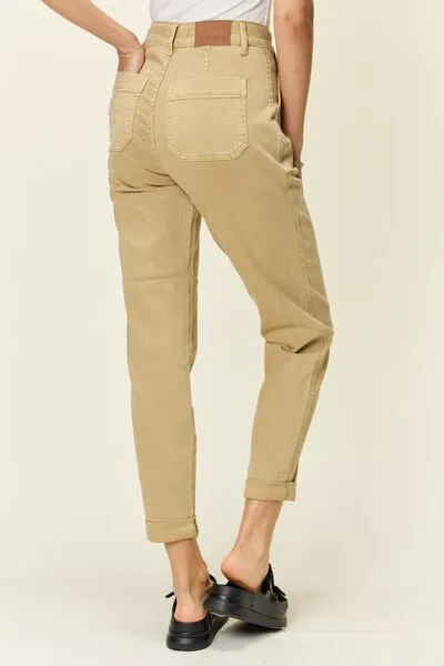 Judy Blue High Waist Jogger Khaki Jeans