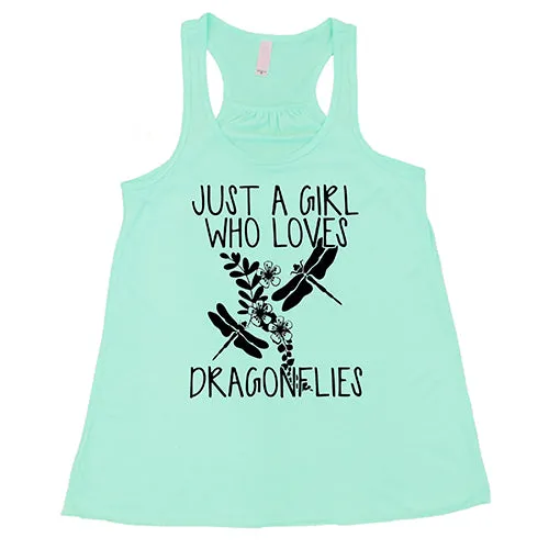 Just A Girl Who Loves Dragonflies Shirt