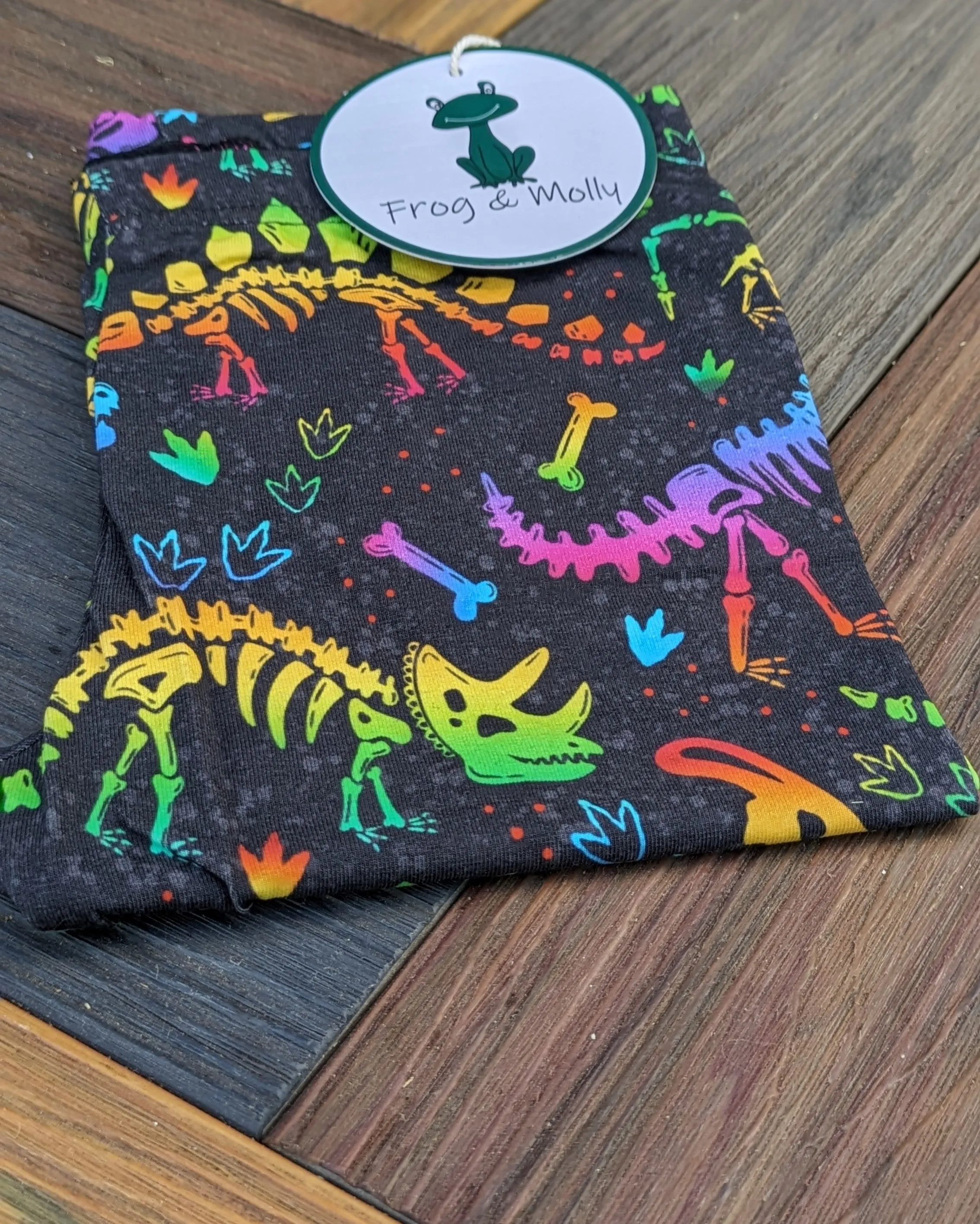 Kids Leggings - Rainbow Dino Bones