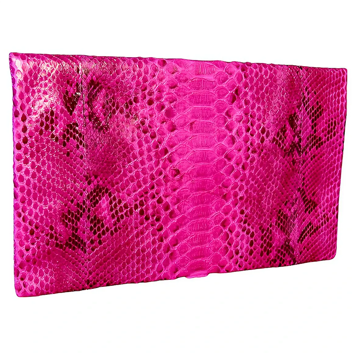 Lacquered Pink Clutch Bag