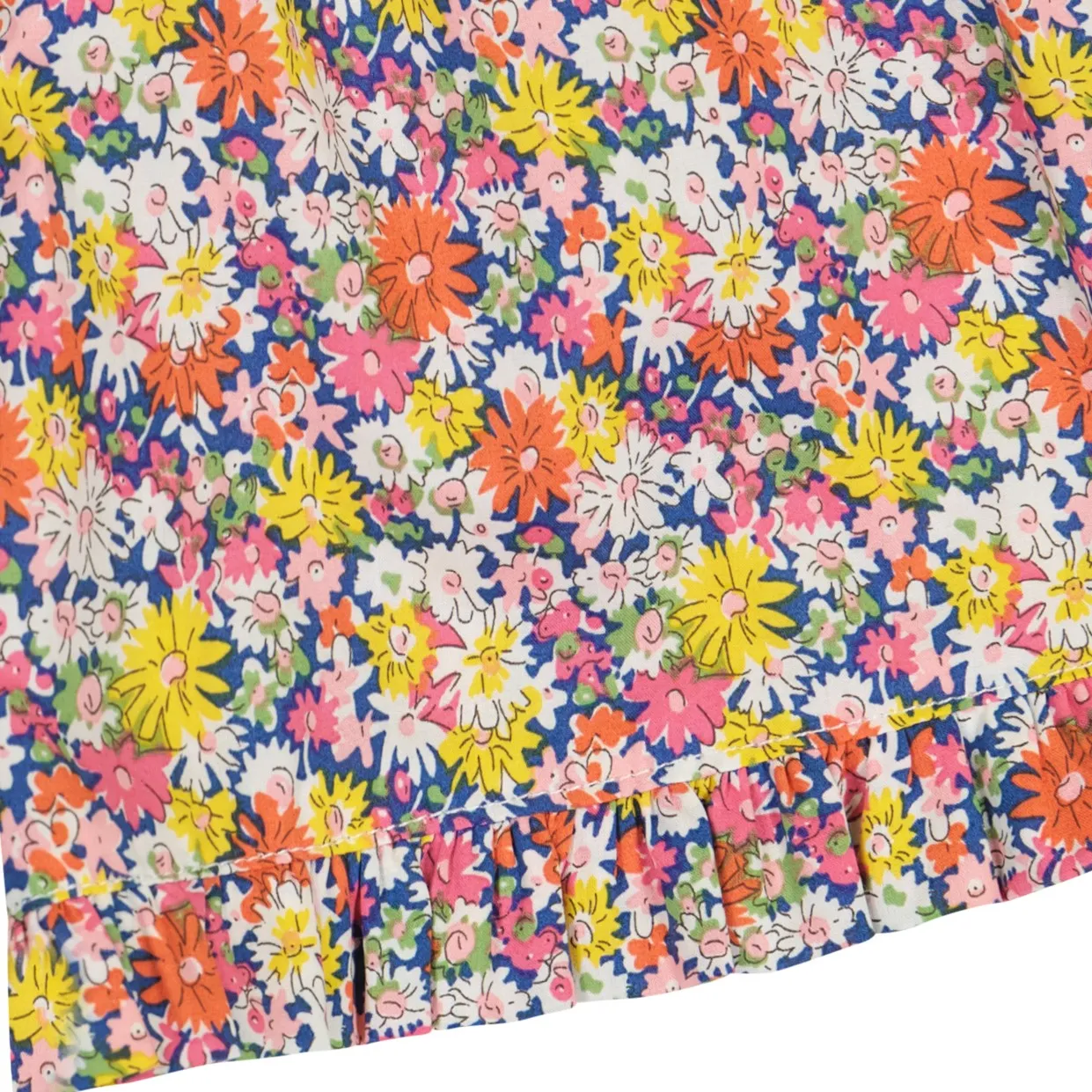 Lee Lee Ruffle Shorts Pink Navy Daisy