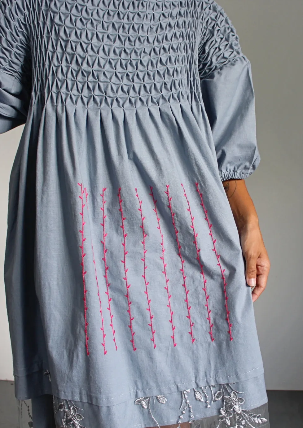 leila dress - gray