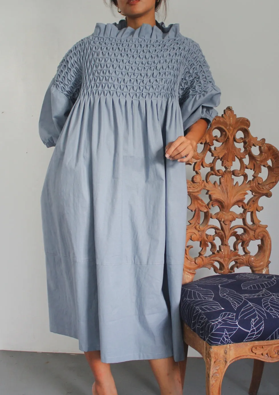 leila dress - gray