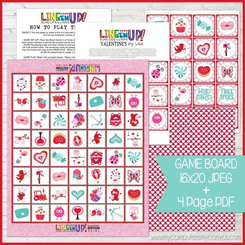 LINE 'Em UP! {VALENTINE} PRINTABLE Game