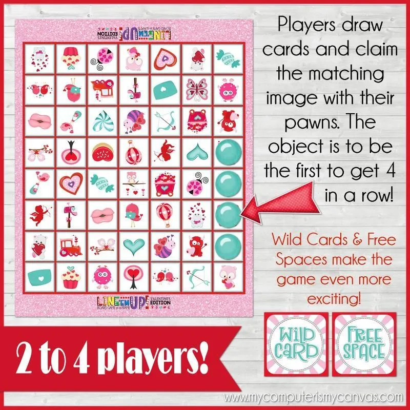 LINE 'Em UP! {VALENTINE} PRINTABLE Game