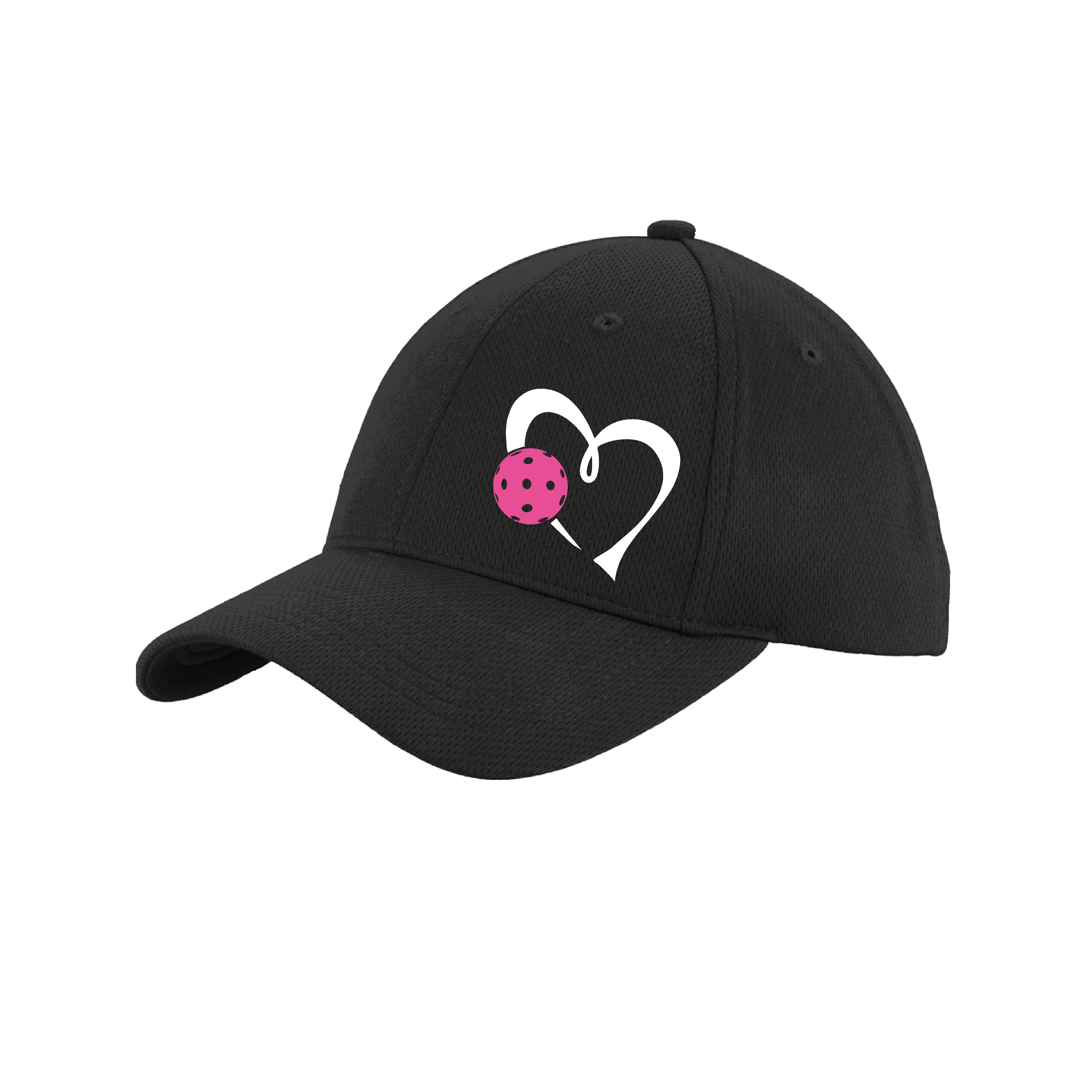 Love Pickleball (Pink) Customizable | Pickleball Hat | Moisture-Wicking 100% Polyester