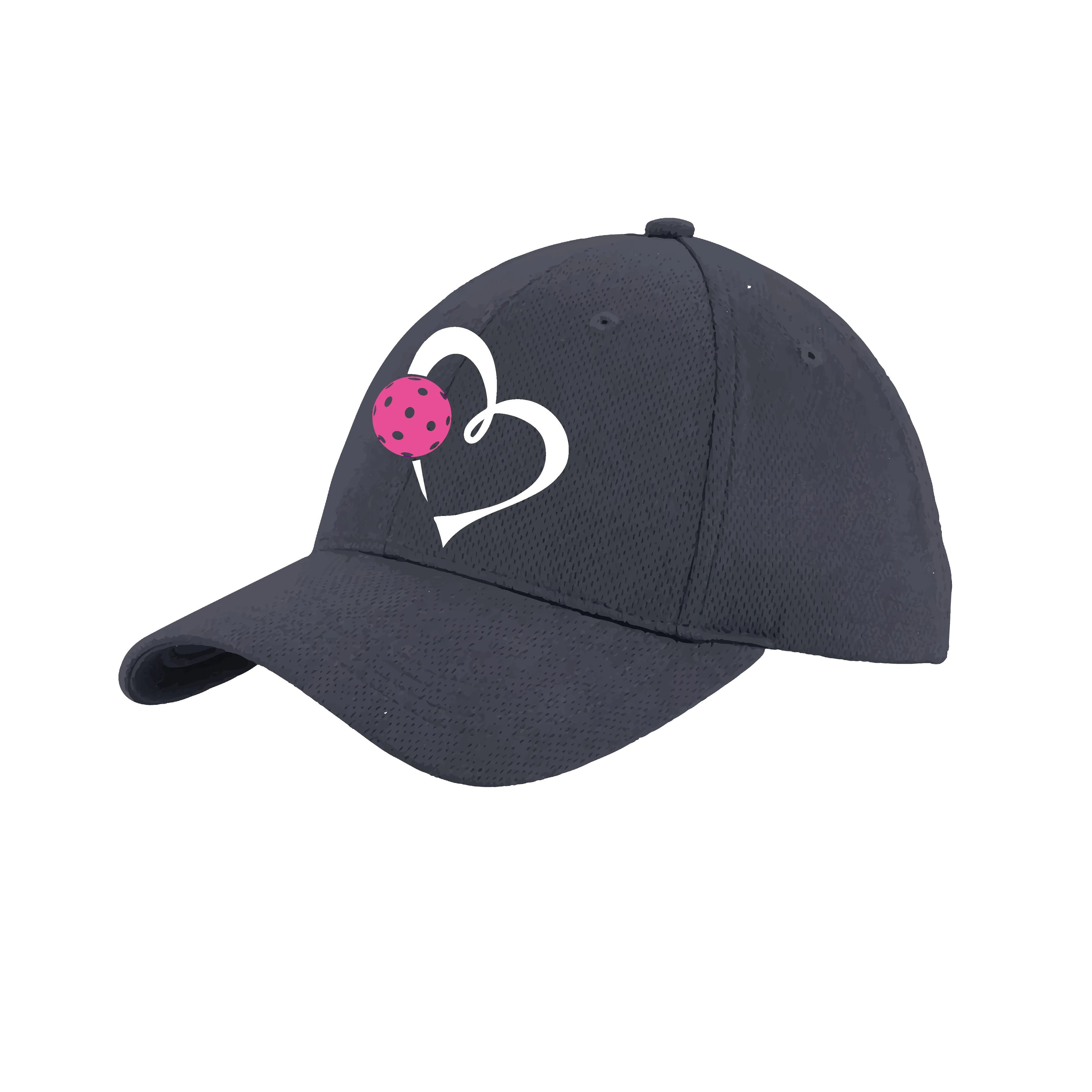 Love Pickleball (Pink) Customizable | Pickleball Hat | Moisture-Wicking 100% Polyester