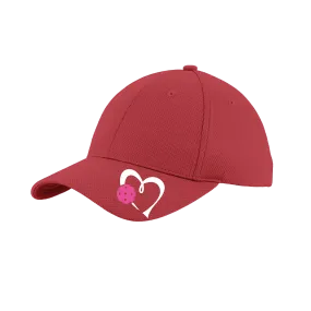 Love Pickleball (Pink) Customizable | Pickleball Hat | Moisture-Wicking 100% Polyester